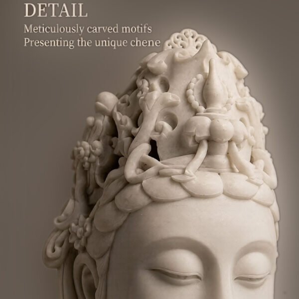 Buddha Head hand carved stone sculpture