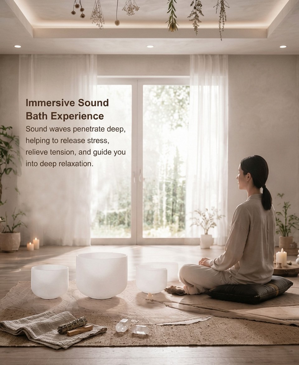 Crystal Singing Bowl pure quartz