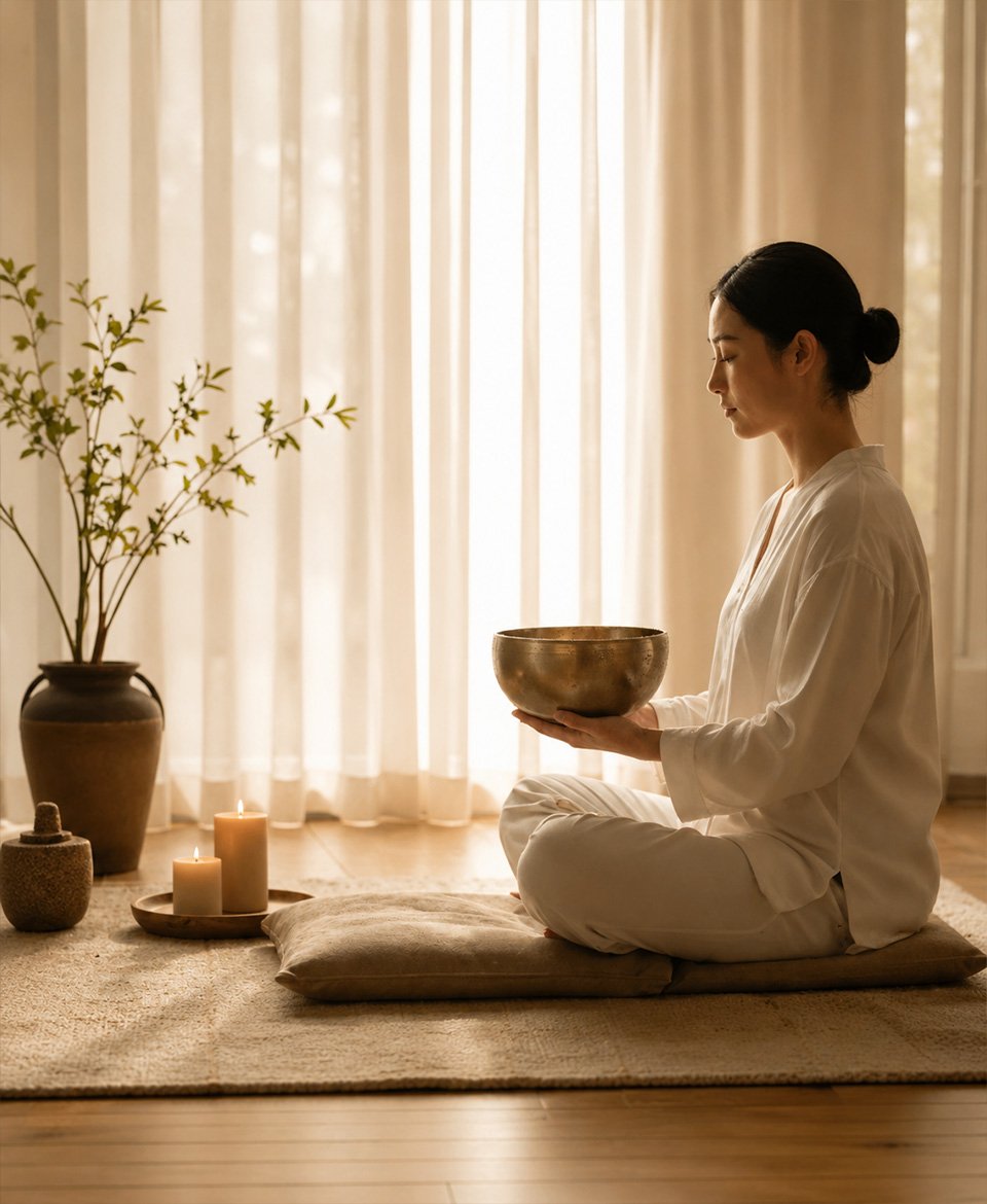 Handmade Full Moon Singing Bowl - Image 3