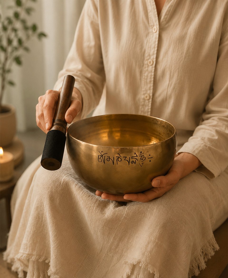 Handmade Full Moon Singing Bowl - Image 4