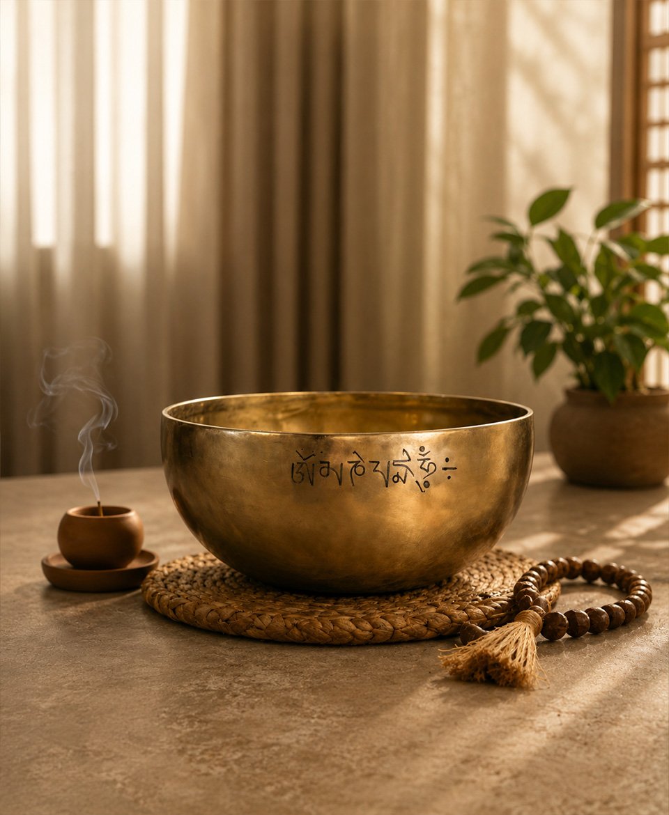 Handmade Full Moon Singing Bowl - Image 5
