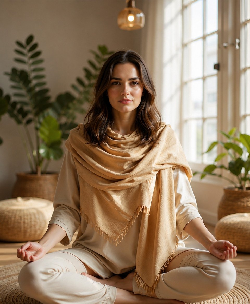 Cotton-Linen Scarf - Image 2
